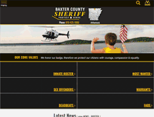 Tablet Screenshot of baxtercountysheriff.com